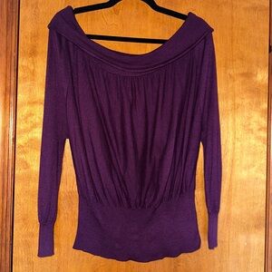 Plum Free People, off the shoulder sweater